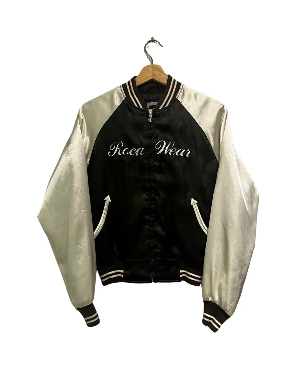 y2k Rocawear Satin Varsity Jacket KIF Vintage