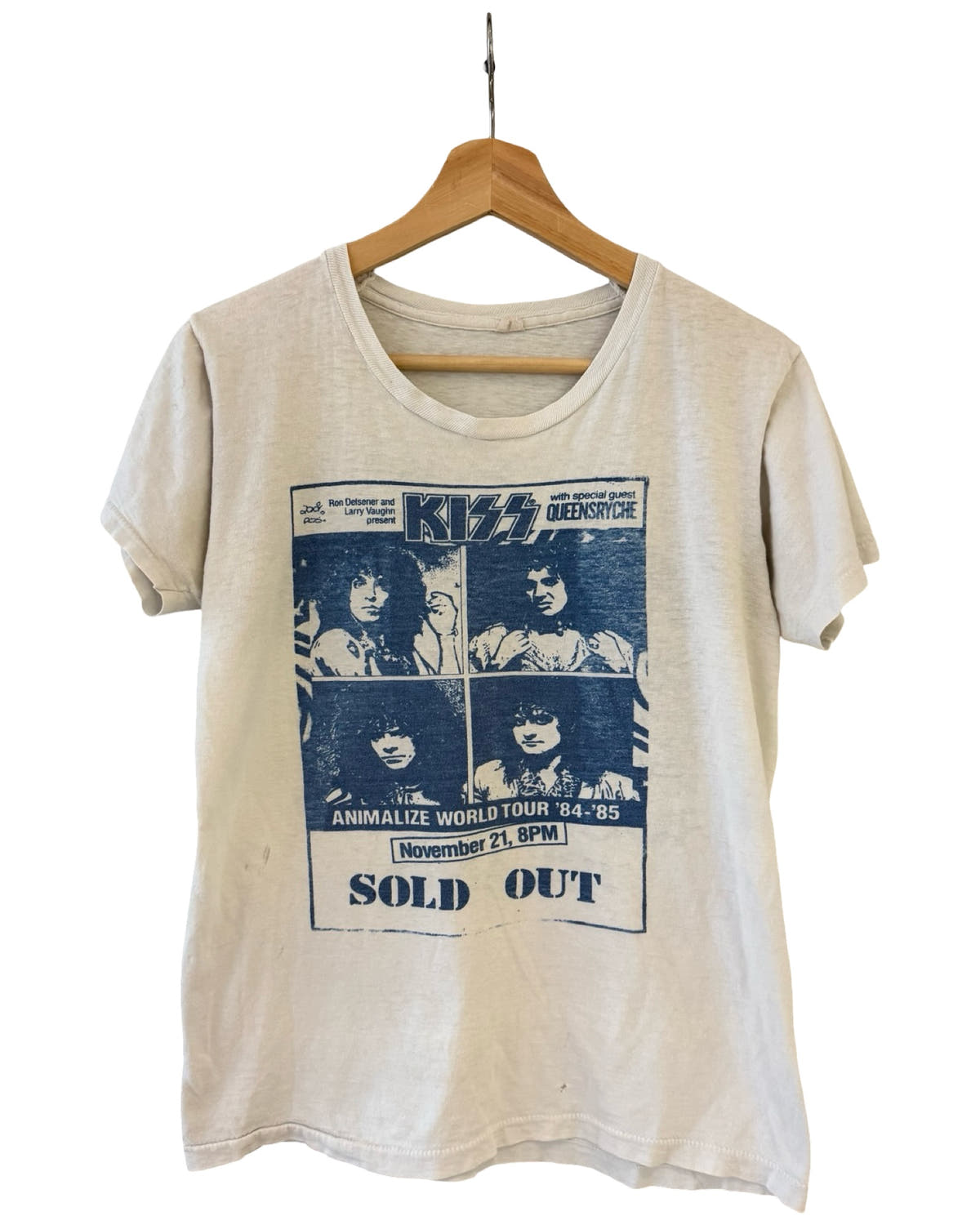 Vintage 1984 KISS Animalize World Tour Band Tee