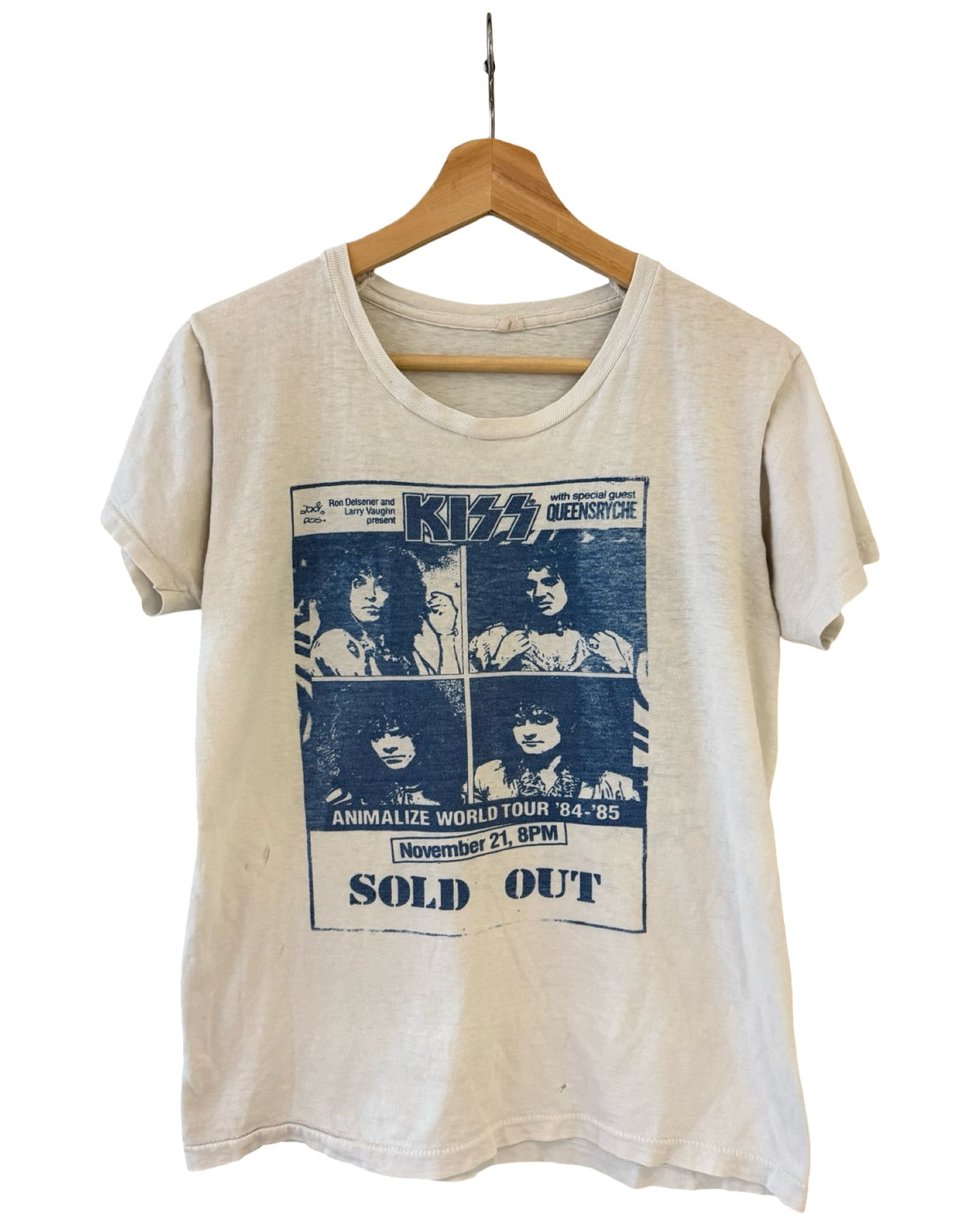 Vintage 1984 KISS Animalize World Tour Band Tee