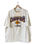 Vintage 2001 Los Angeles Lakers Champions Back 2 Back Tee