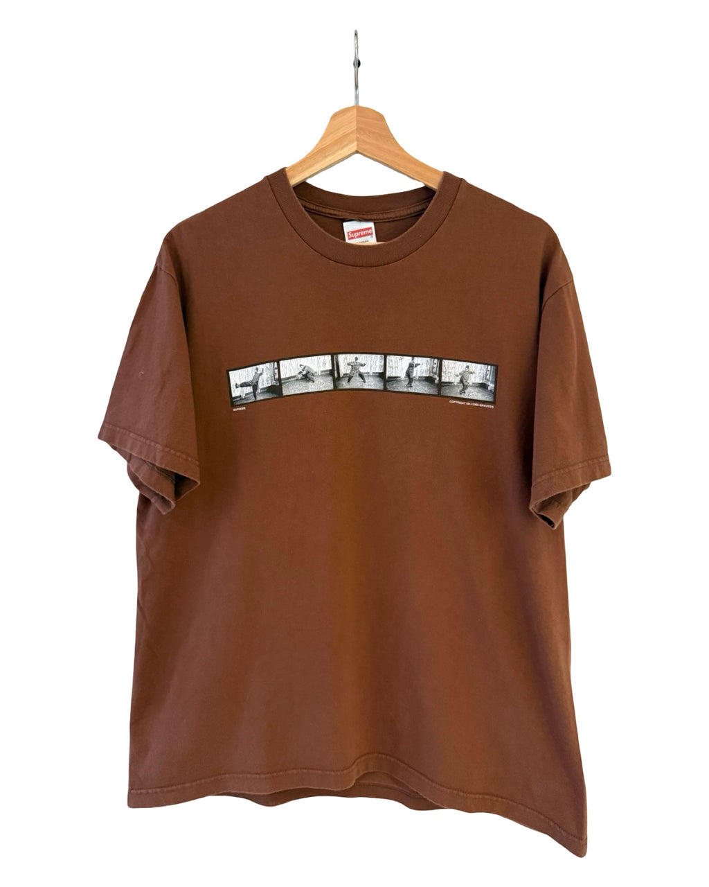 2022 Supreme x Milford Graves Brown Collab Tee