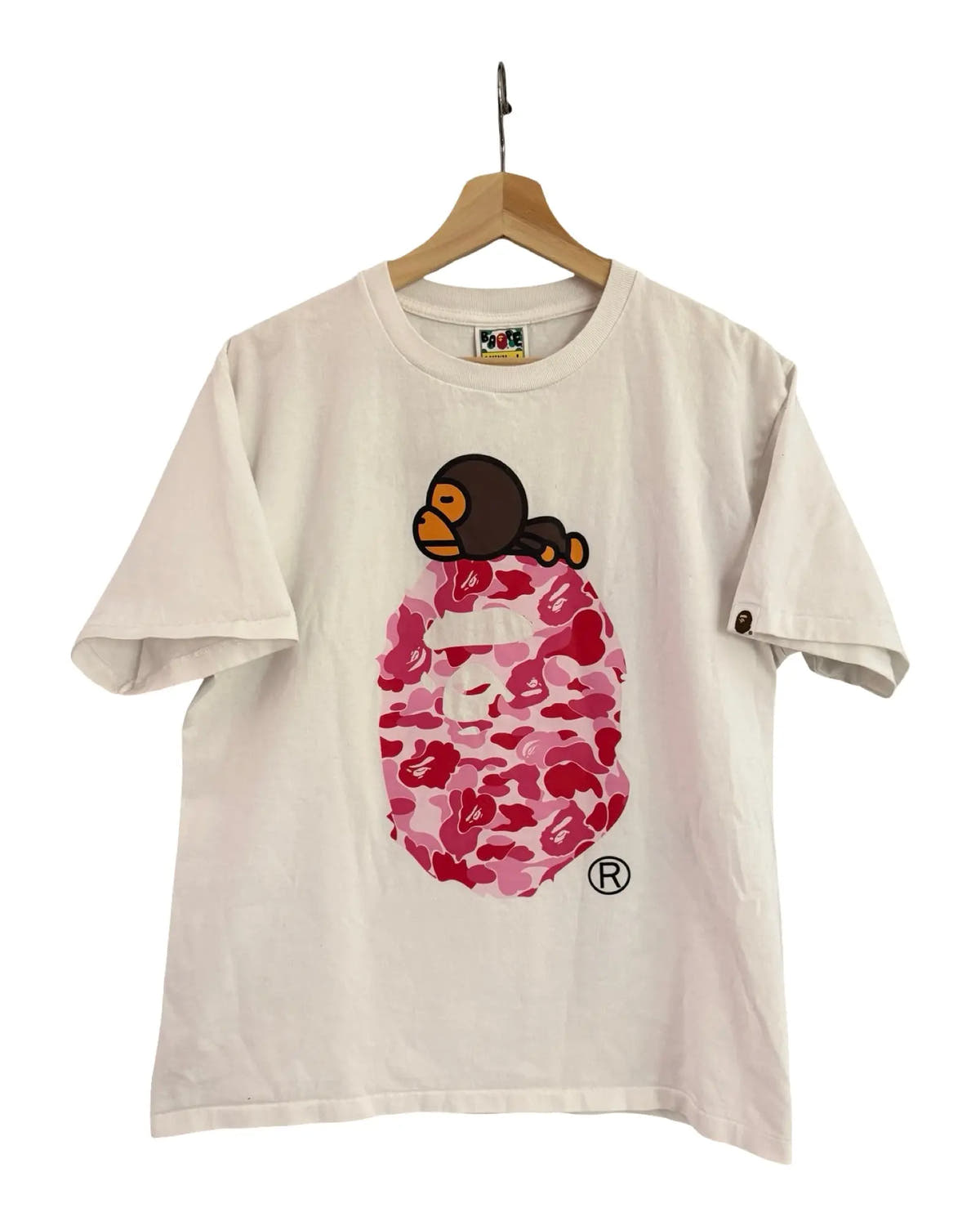 Vintage Bape Pink Camo Head Tee 3rdStrike