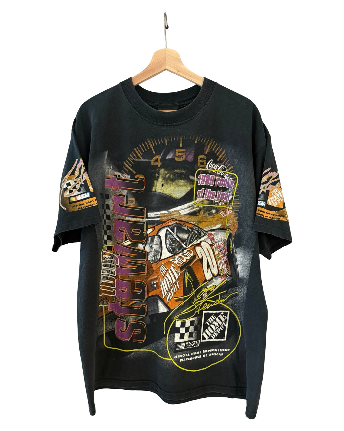 Vintage 2000 NASCAR Tony Stewart All Over Print Tee