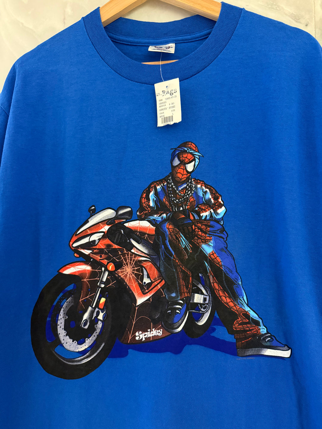 Vintage 2001 Gangsta Spider Man Marvel Tee