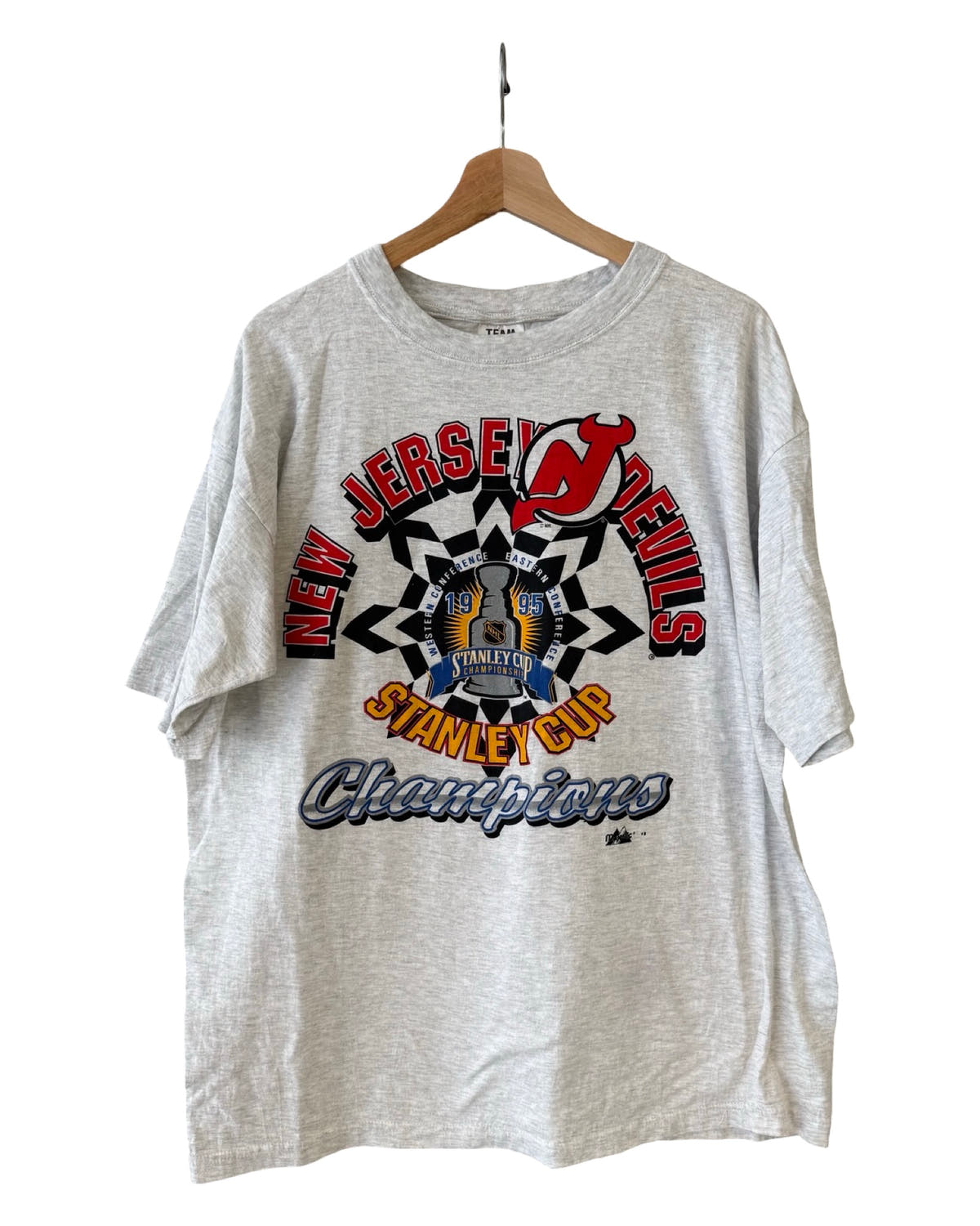 Vintage 1995 New Jersey Devils Stanley Cup Champions Tee