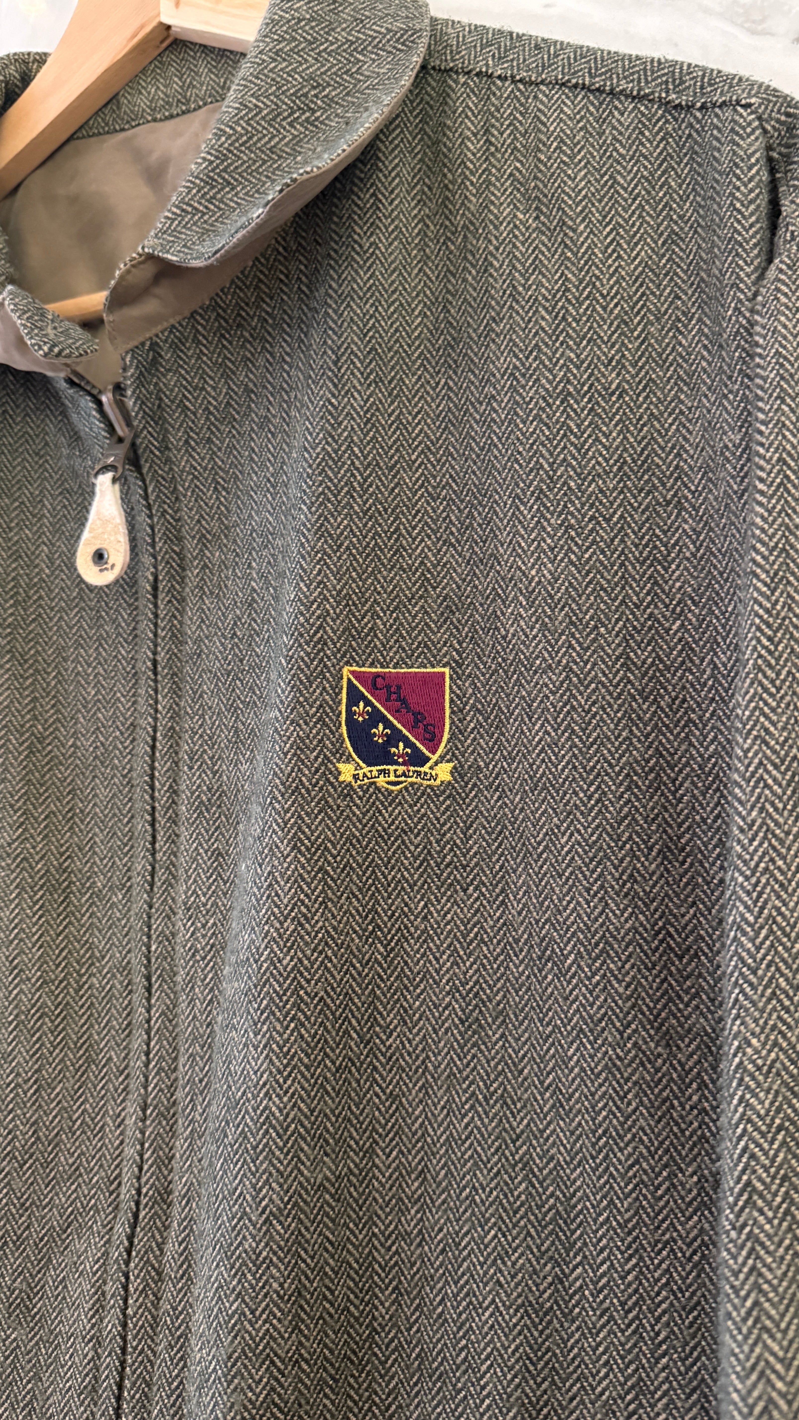 Vintage 90s Ralph Lauren Chaps Reversible Tweed Jacket