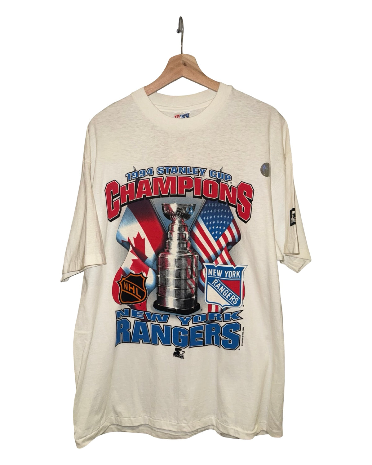Vintage 1994 New York Rangers Stanley Cup Champions Starter Tee