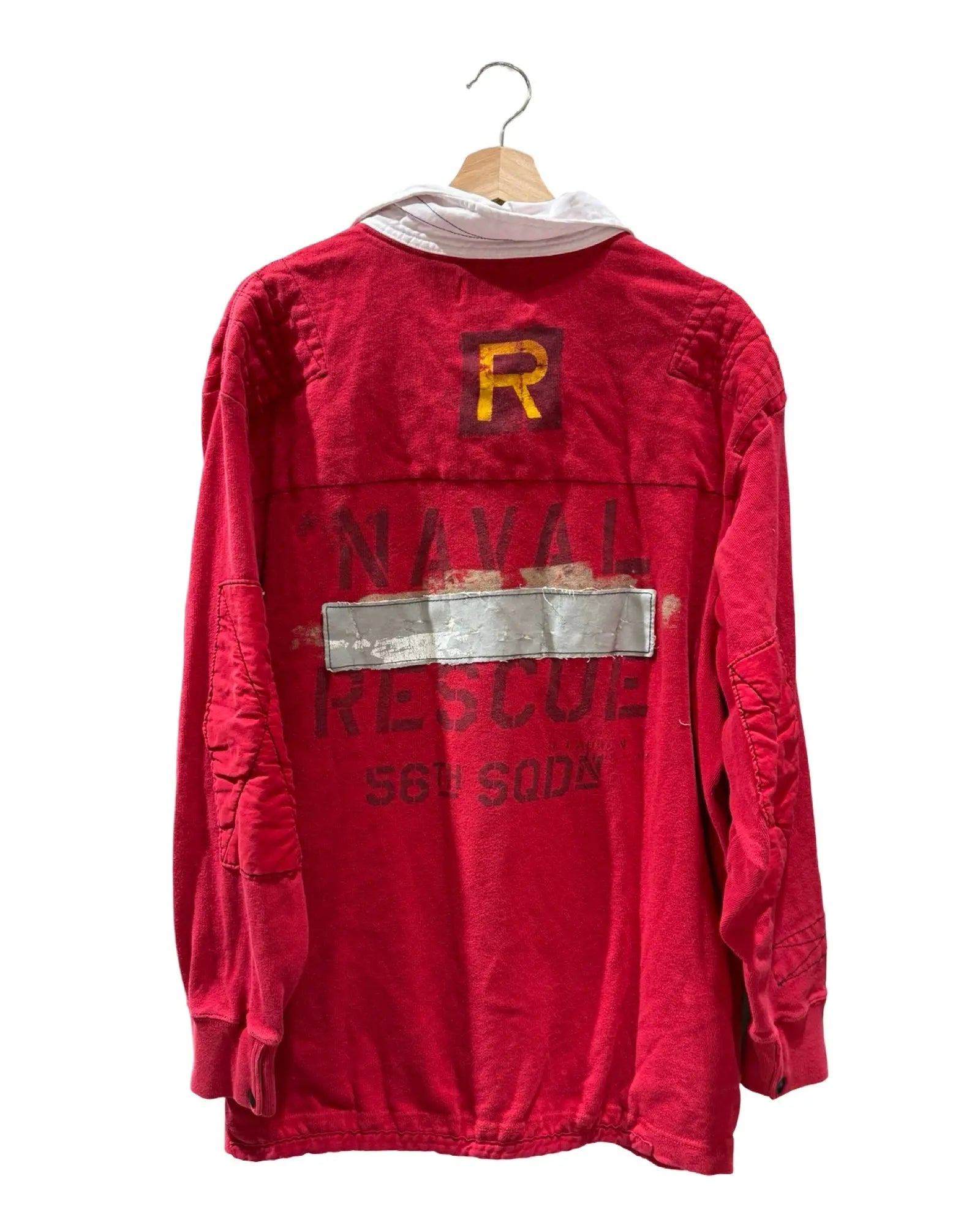 Vintage Polo Ralph Lauren 56th Naval Rescue Squad L/S Rugby Shirt KIF Vintage