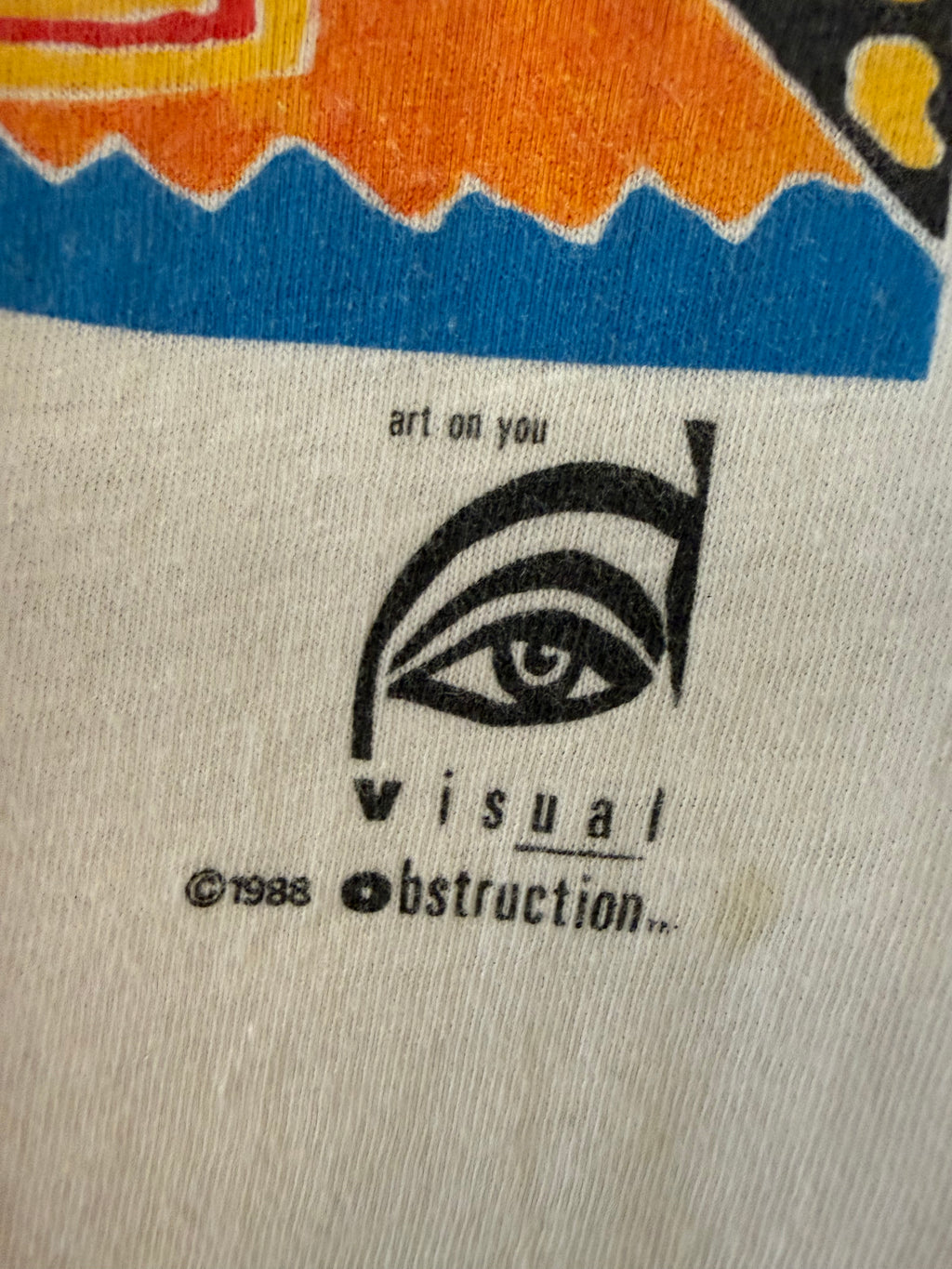 Vintage 1988 Art On You Visual Obstruction Tee