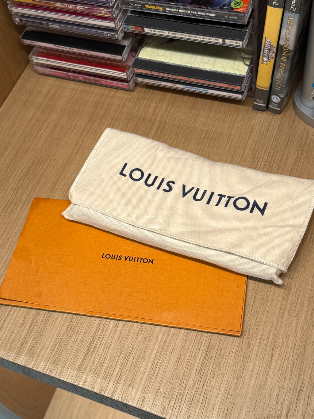 Louis Vuitton Damier Ebene Clemence Cherry Wallet