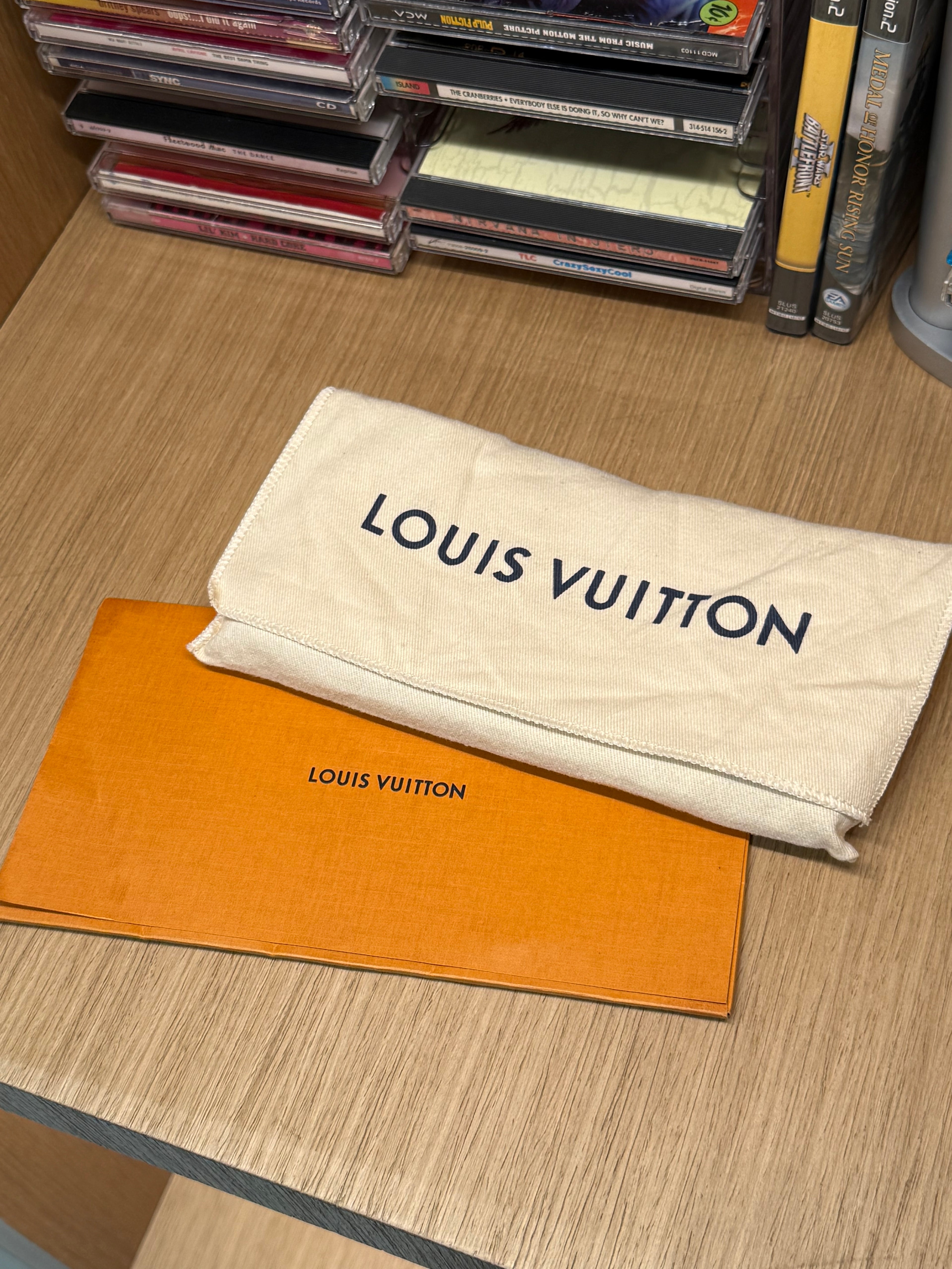 Louis Vuitton Damier Ebene Clemence Cherry Wallet
