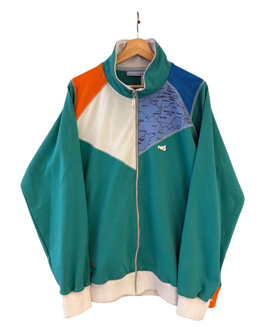 Vintage Y2K Rocawear Teal Orange Tracksuit Jacket
