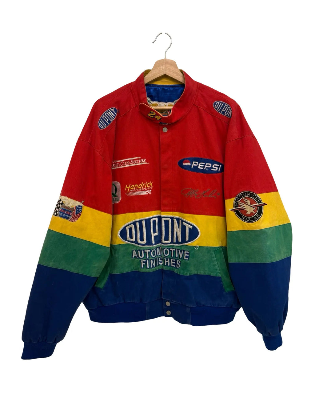 Vintage 90s Jeff Hamilton DuPont Nascar Jacket KIF Vintage