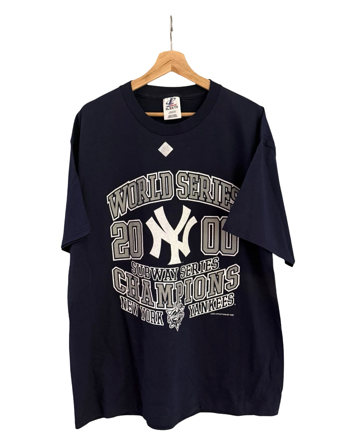 Camiseta Vintage Campeones de las Series del Subway de los New York Yankees del año 2000