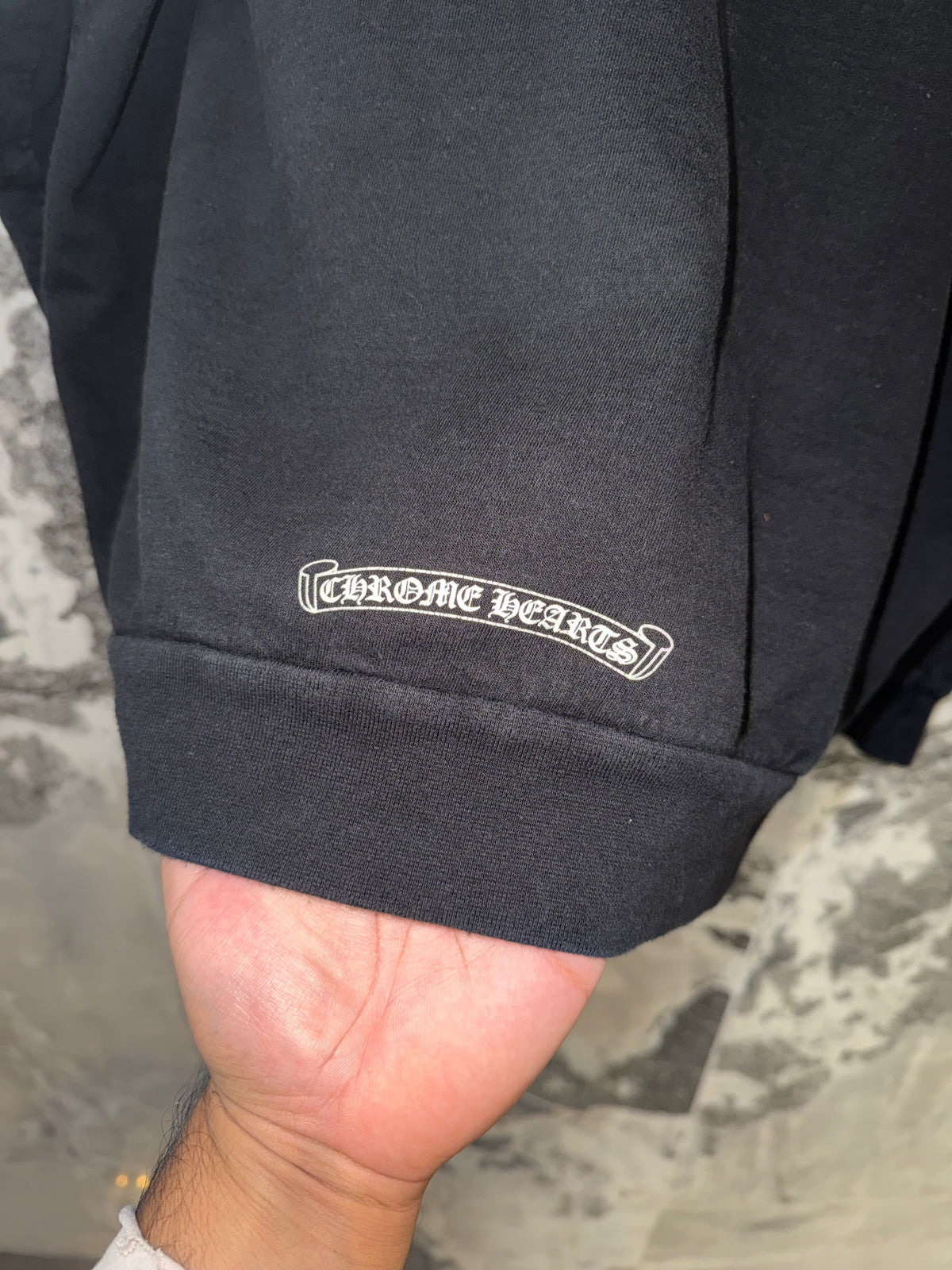 Chrome Hearts Neck Logo Sleeve Crewneck