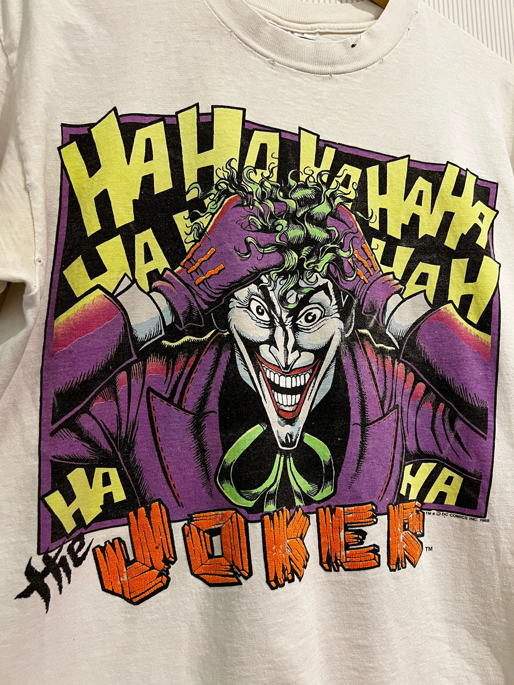 Vintage 1989 The Joker Comics Distressed Tee KIF Vintage
