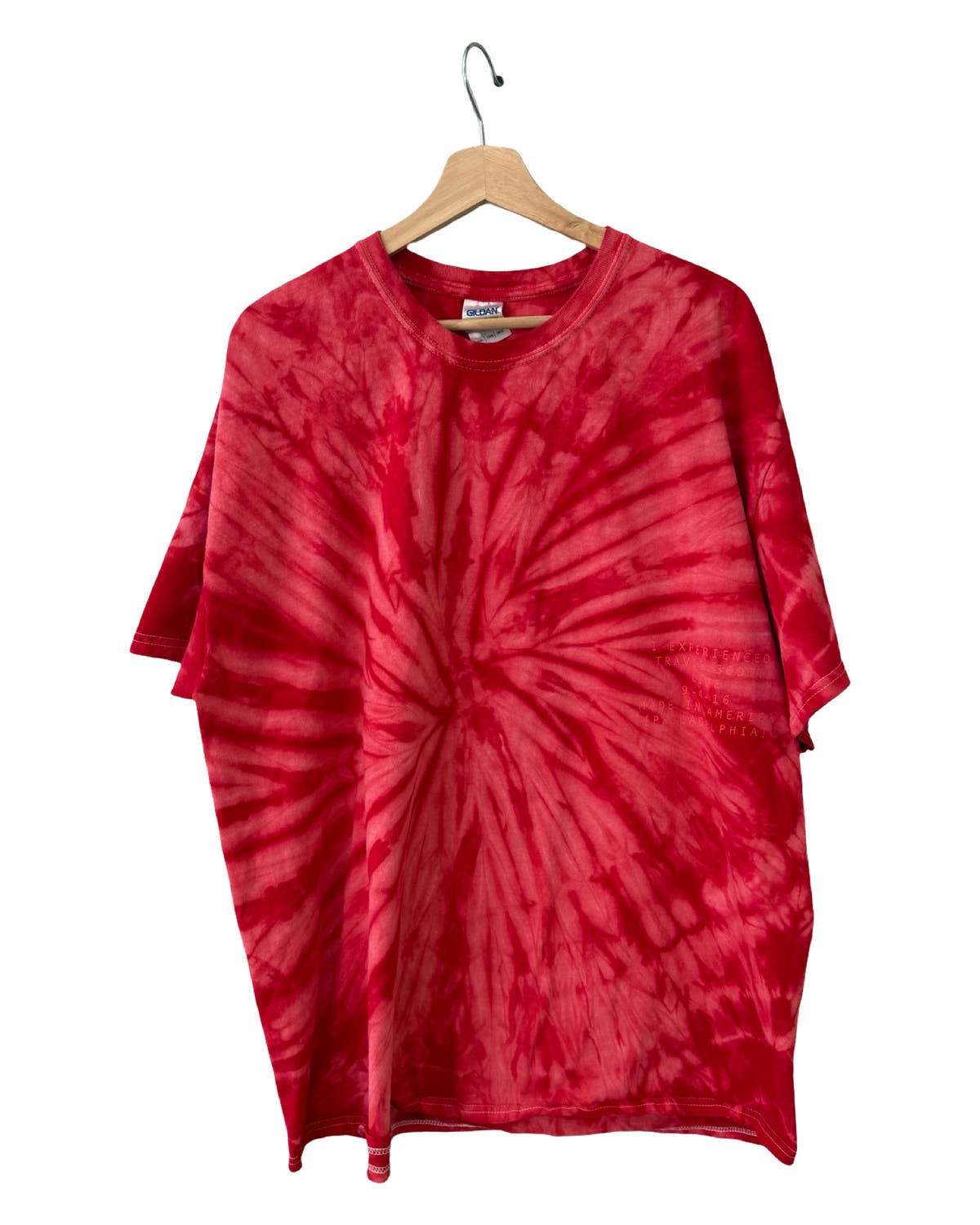 Camiseta de la gira Philadelphia Philly Tie Dye de Travis Scott 2016
