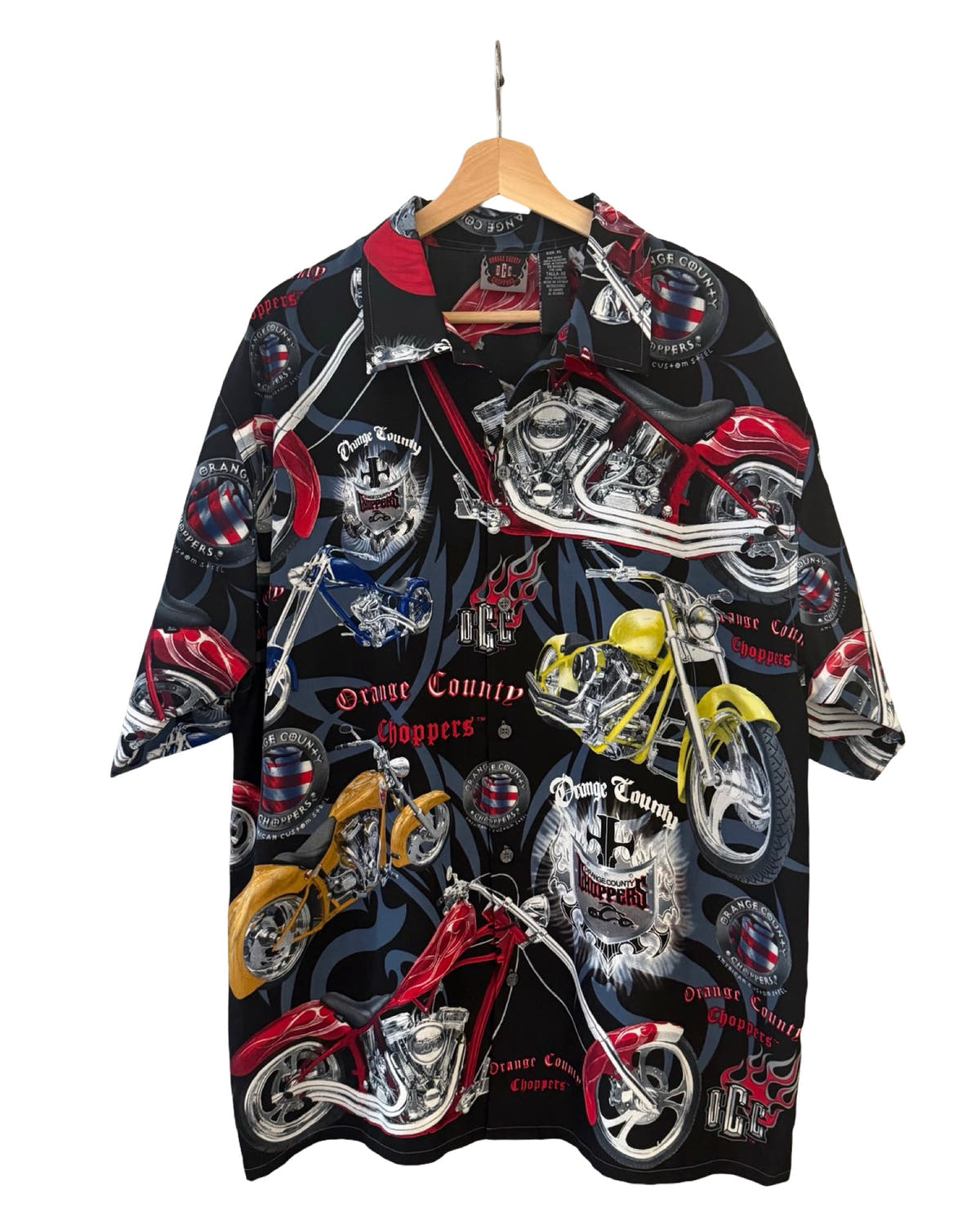 Vintage y2k Orange County Choppers Motocycle Button Up Shirt