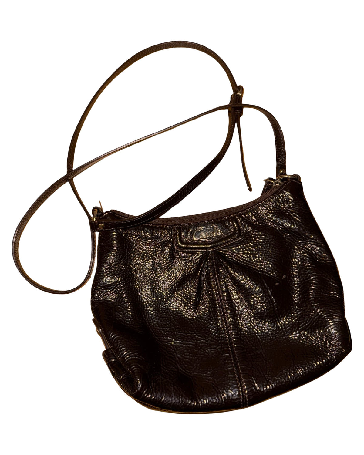 Vintage Coach Small Leather Brown Ashley Crossbody Bag 3rdStrike