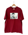 2017 Supreme x Akira Arm Burgundy Tee