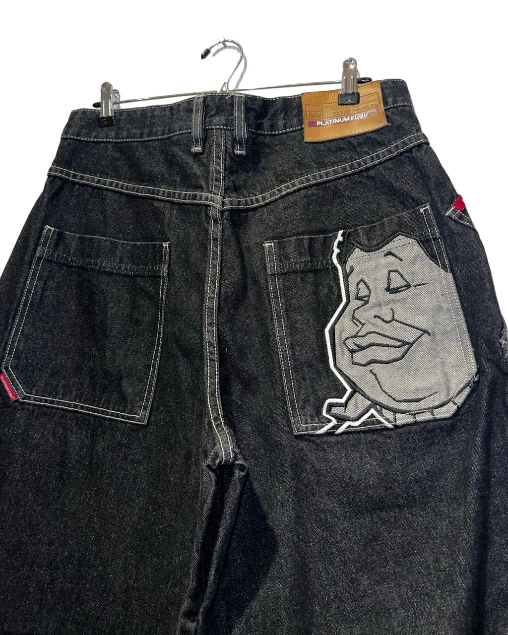 34 x 30 Platinum Fubu x Fat Albert 90s Denim Jeans KIF Vintage
