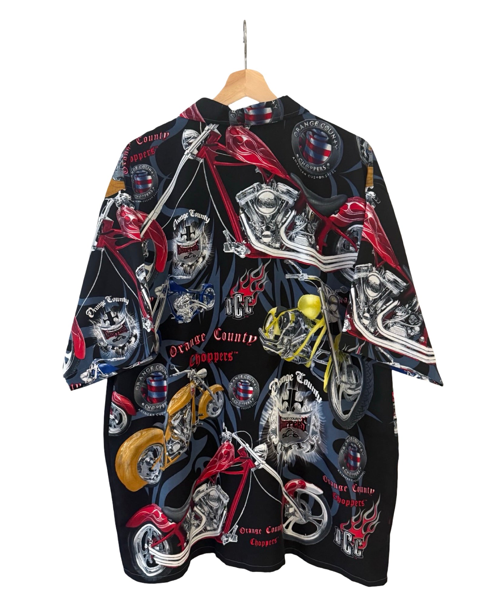 Vintage y2k Orange County Choppers Motocycle Button Up Shirt
