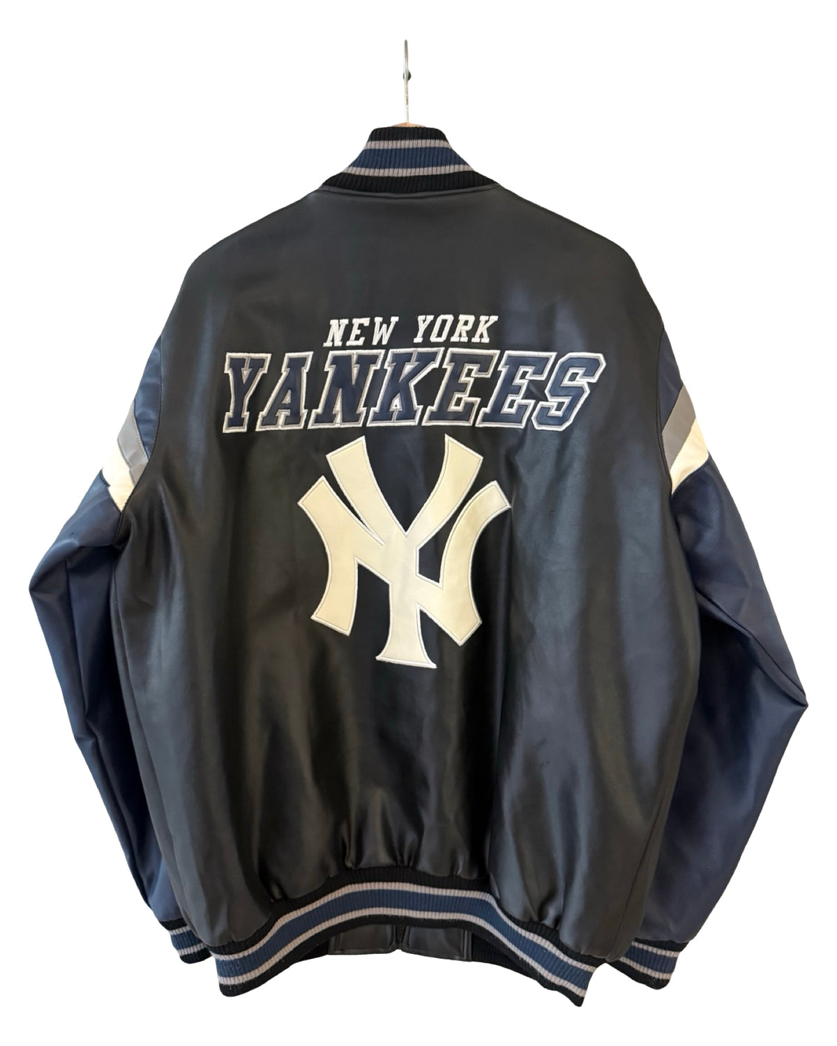 Vintage New York Yankees Leather Bomber Jacket