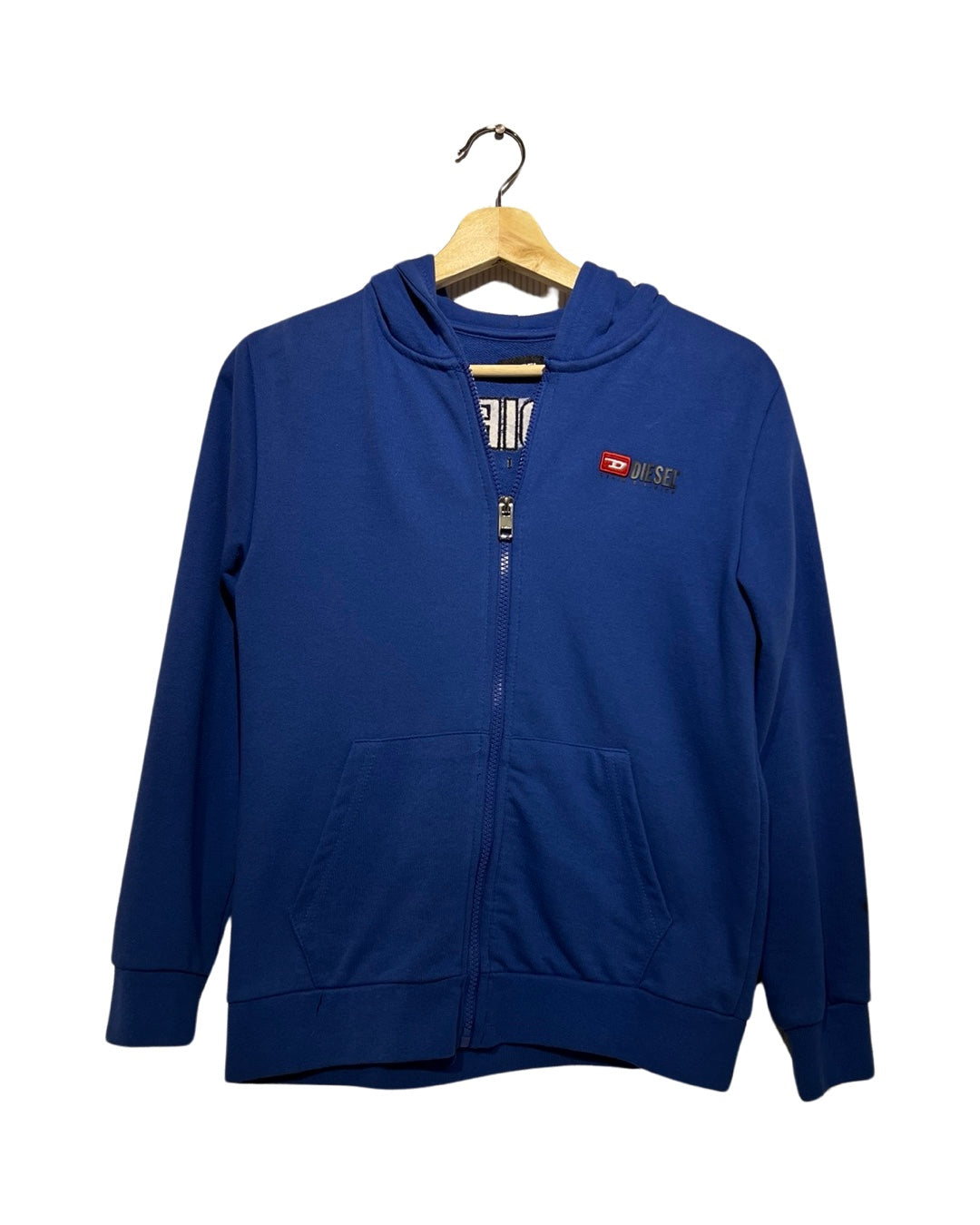 BJ Diesel Blue Zip Up Hoodie KIF Vintage