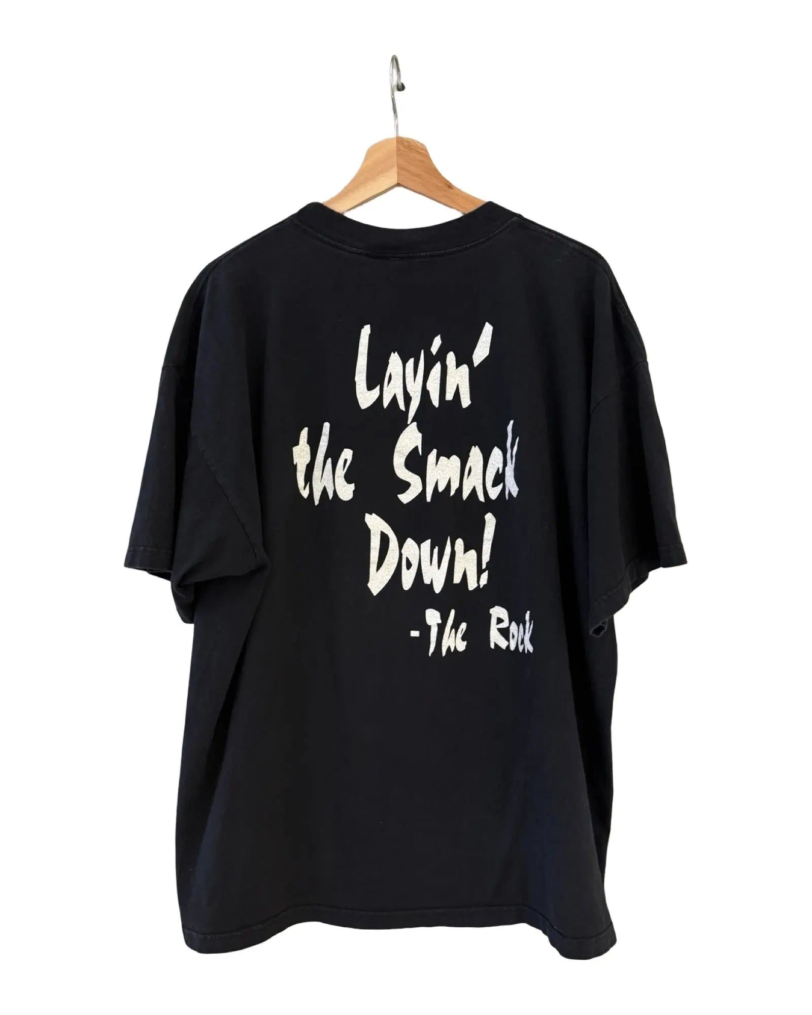 Vintage 1998 WWF The Rock Layin' The Smackdown Tee KIF Vintage