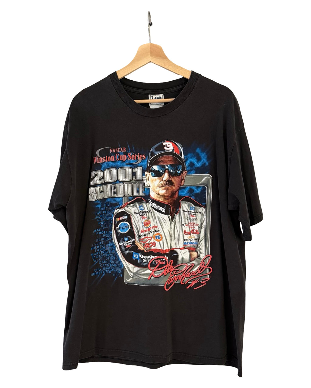 Vintage 2001 NASCAR Dale Earnhardt Double Sided Racing Tee
