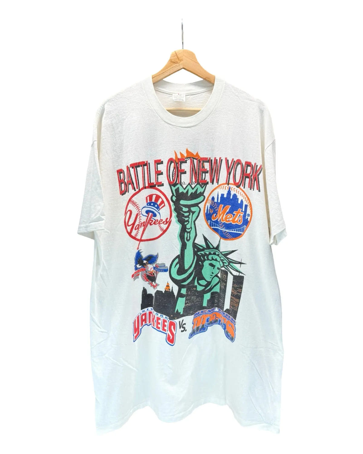 Vintage 1998 Rare Yankees vs Mets Battle for New York Tee 3rdStrike