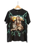 Vintage 90s Native Woman American Thunder Lightning Tee