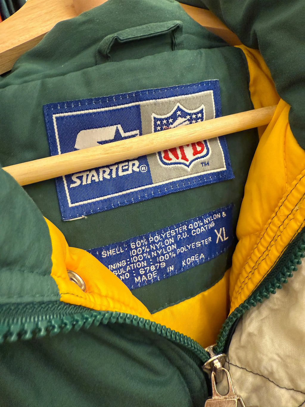Vintage 90s Green Bay Packers Starter NFL Puffer Jacket KIF Vintage