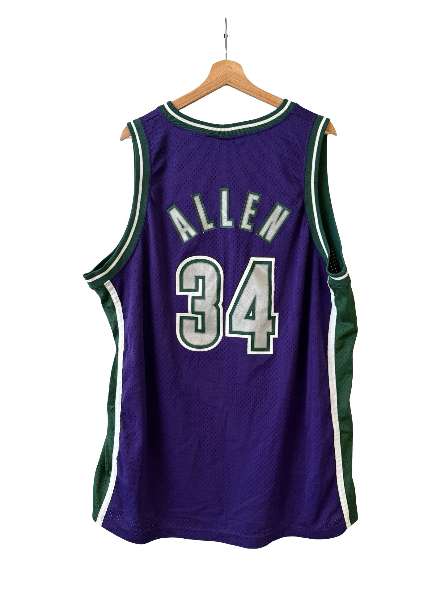 Vintage Ray Allen 34 Milwaukee Bucks Nike Jersey
