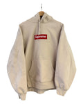 Sudadera con capucha y logo de caja Supreme Tan
