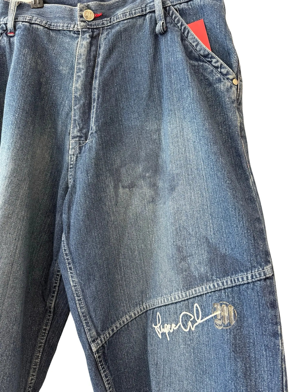 36 y2k 2Pac Makaveli Jean Shorts KIF Vintage