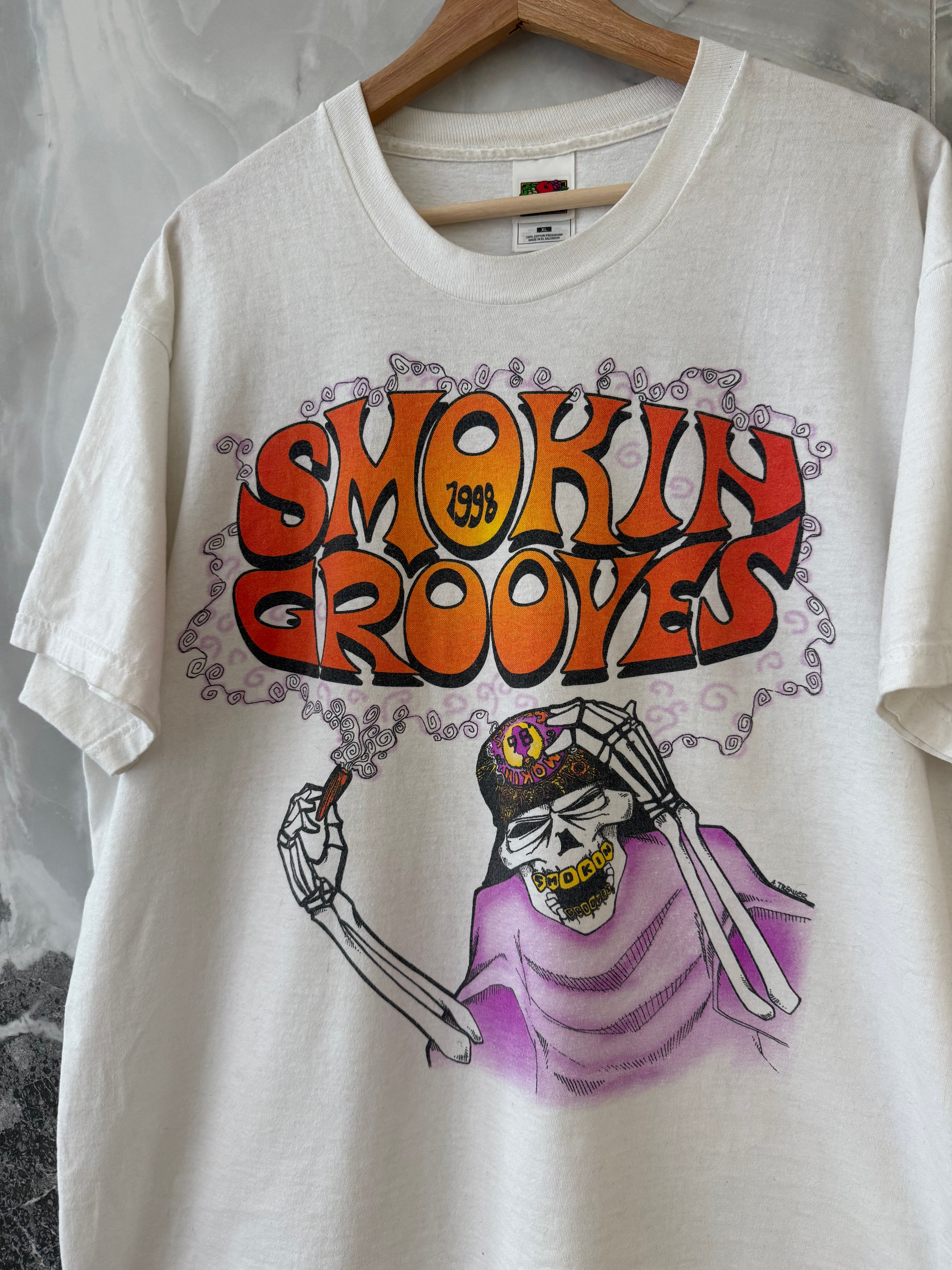 Vintage 1998 Smokin Grooves Public Enemy Cypress Hill Rap Tee