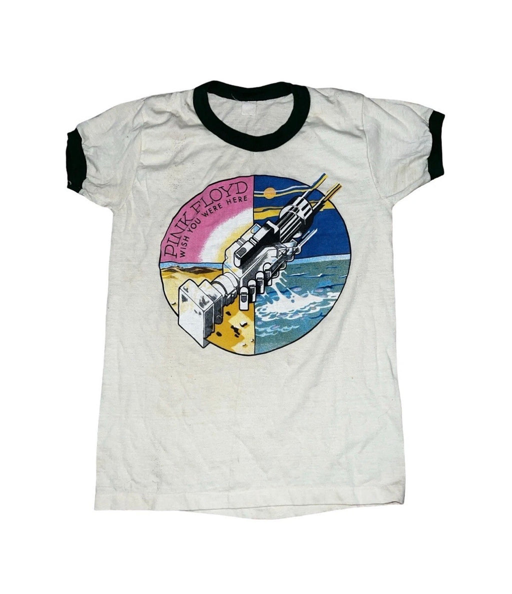 Vintage 1975 Pink Floyd Wish You Were Here Ringer Tee KIF Vintage
