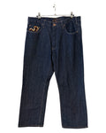 Vintage y2k Request Beaded Baggy Jeans