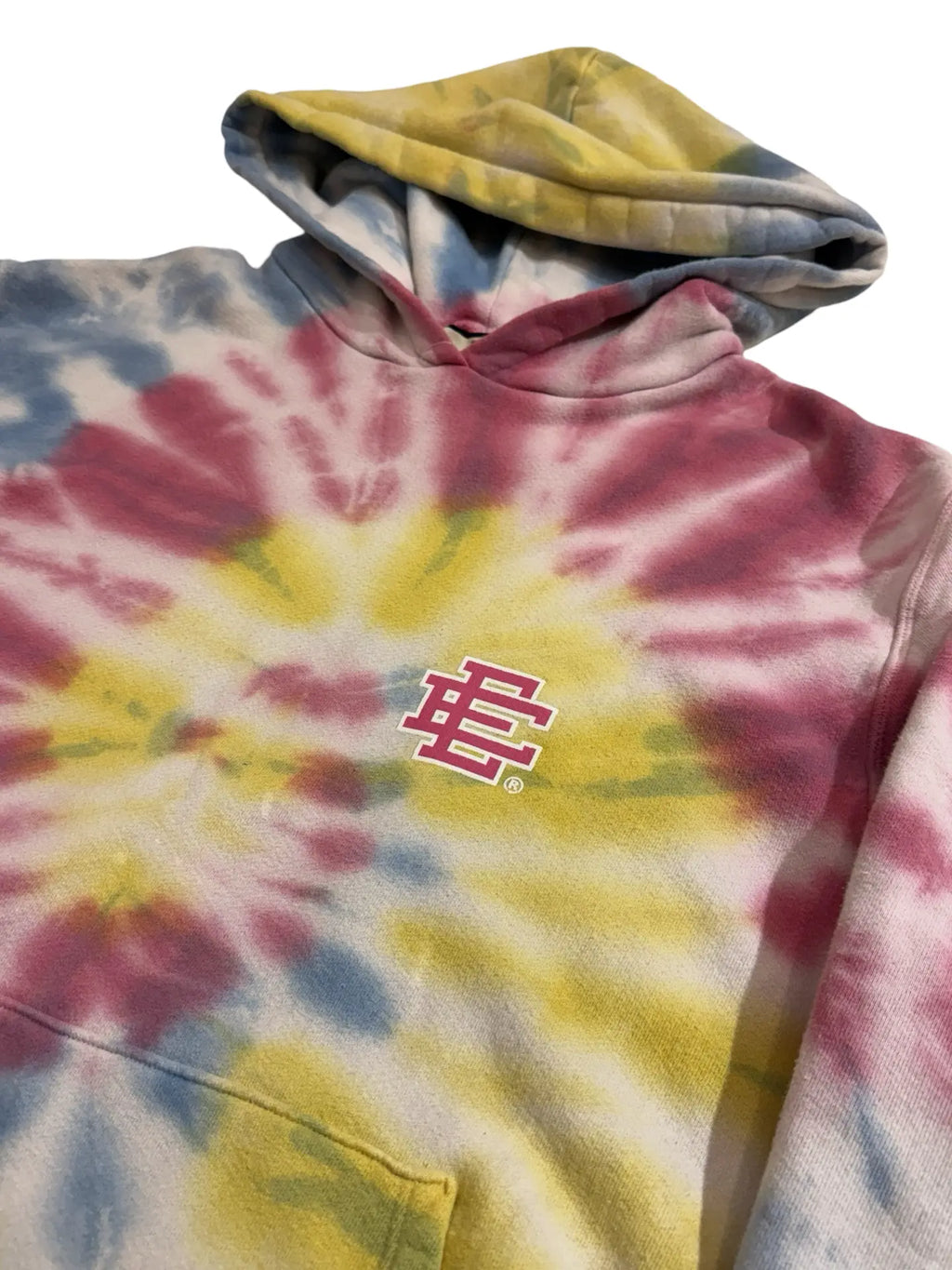 Archive Eric Emanuel Oversized Tie Dye Pink Hoodie KIF Vintage