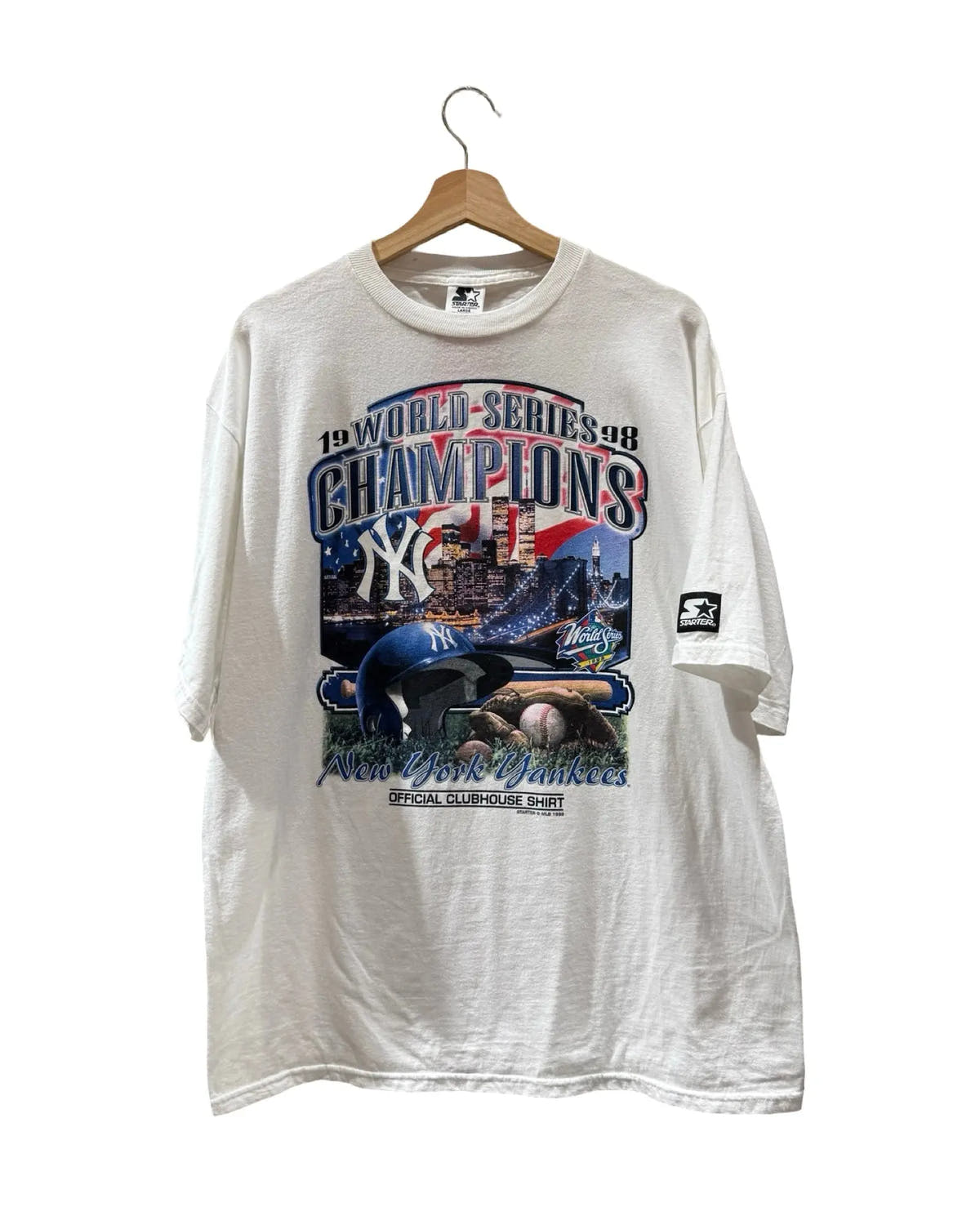 Vintage DS 1998 New York Yankees Champions Clubhouse Tee 3rdStrike