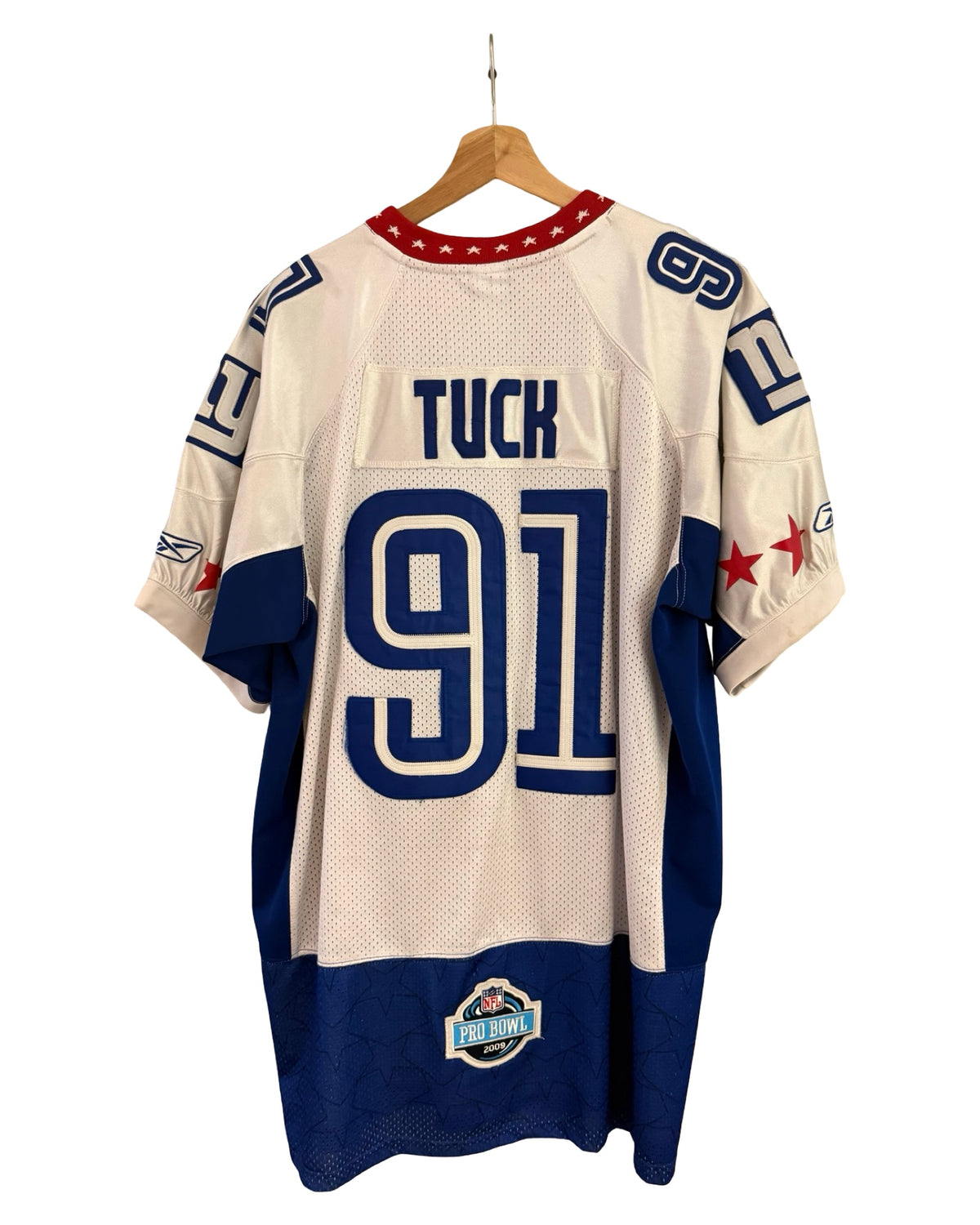Vintage 2009 Justin Tuck New York Giants #91 Reebok NFL Pro Bowl Jersey
