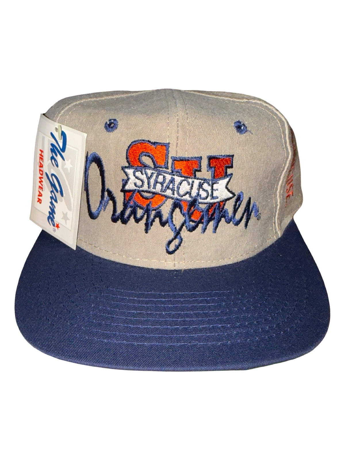 Vintage 90s Syracuse Orange Men Script The Game Snapback Hat 3rdStrike