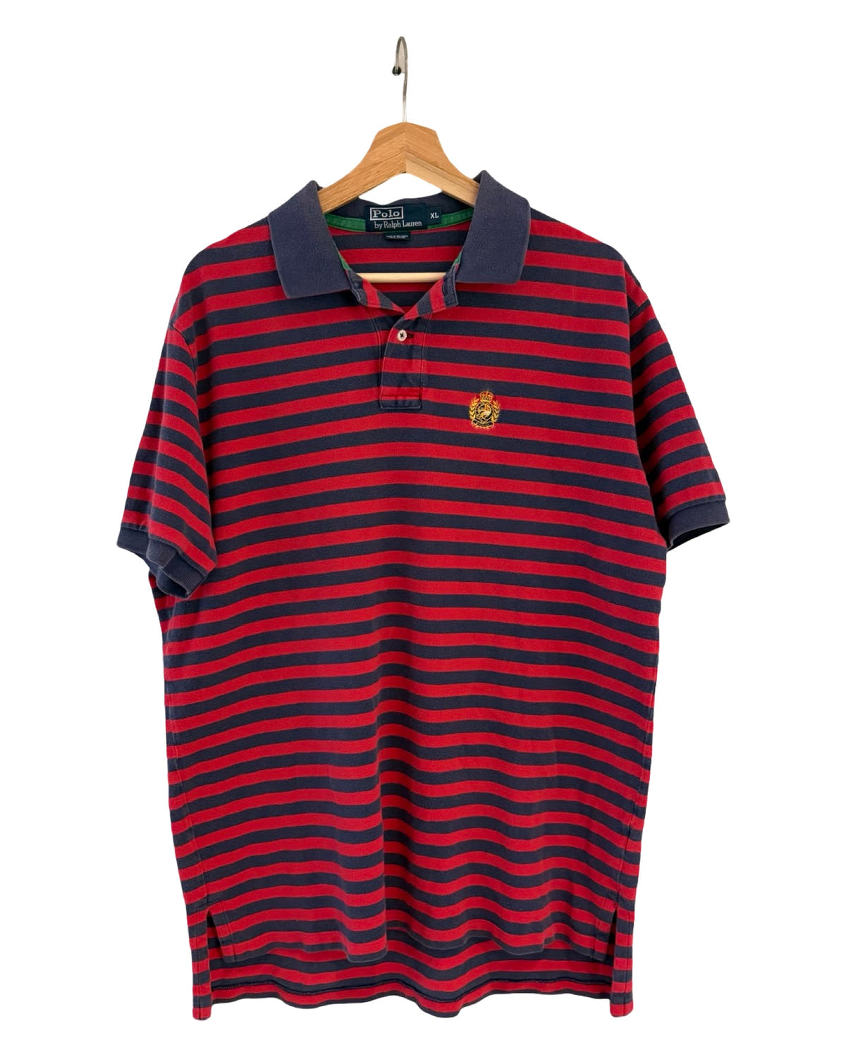 Camisa vintage a rayas rojas de Polo Ralph Lauren