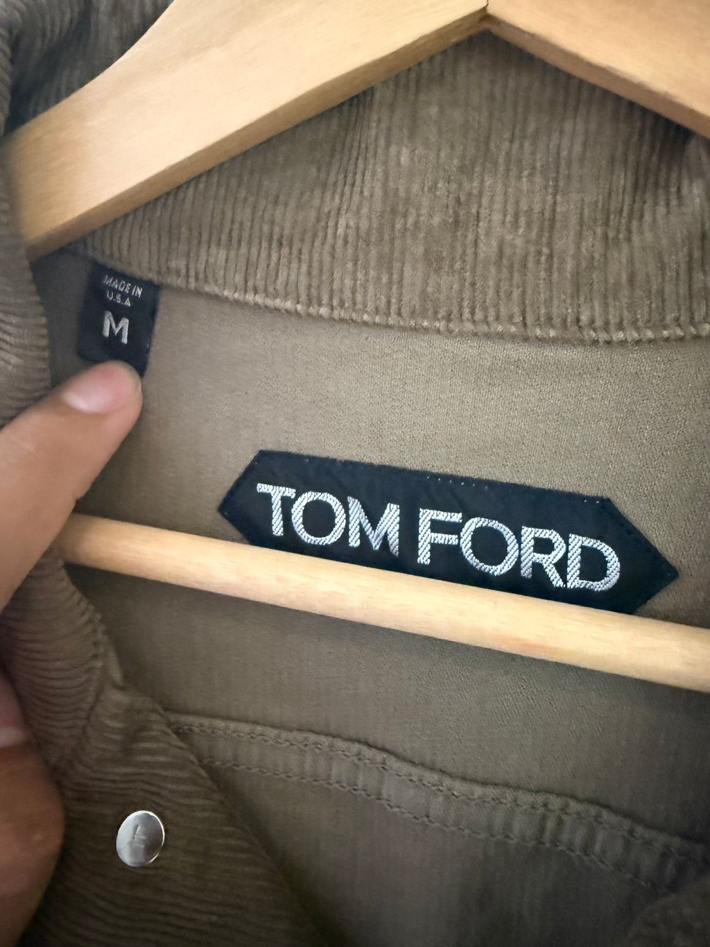 Tom Ford Corduroy Brown Trucker Jacket