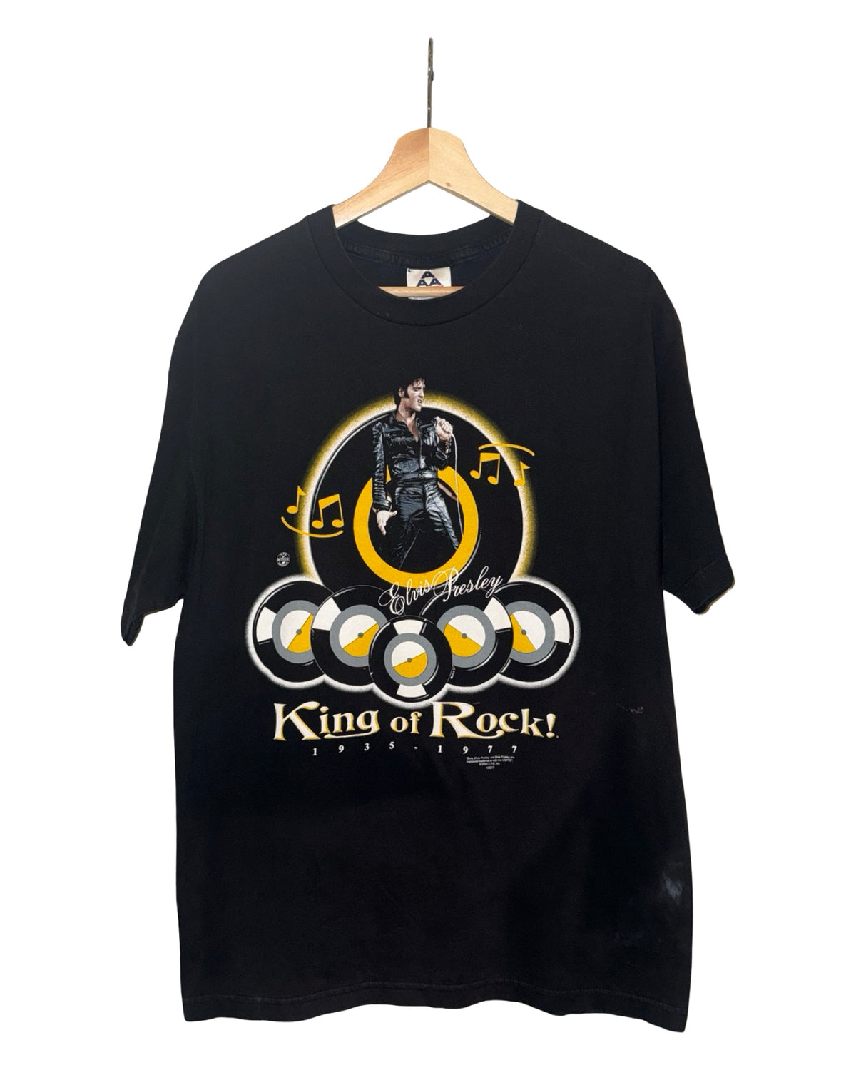 Vintage 2000 Elvis Presley King Of Rock Tee