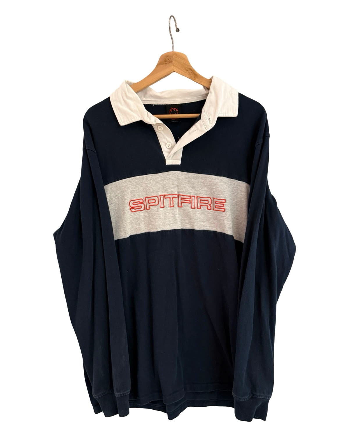 Vintage Y2K Spitfire Skateboarding Rugby Polo Shirt 3rdStrike