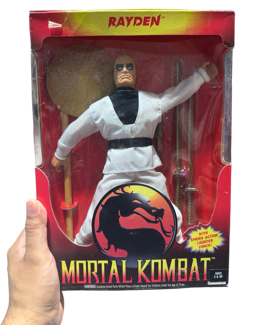 Vintage 1994 Mortal Kombat Raiden 12” Action Figure