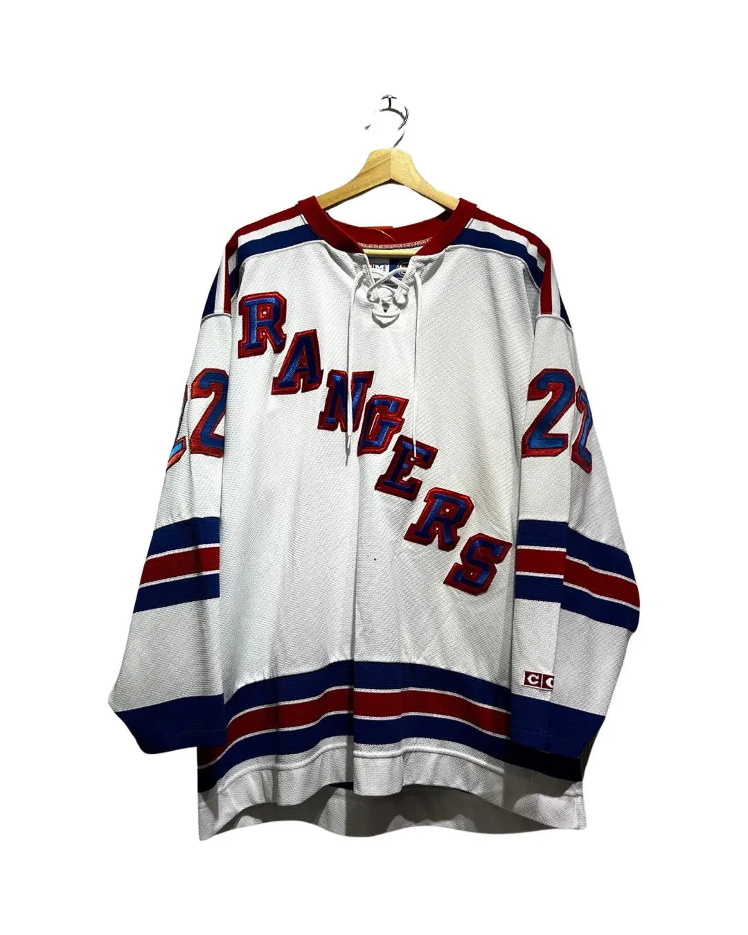 Vintage 90s New York Rangers CCM Anson Carter 20 Hockey Jersey 3rdStrike