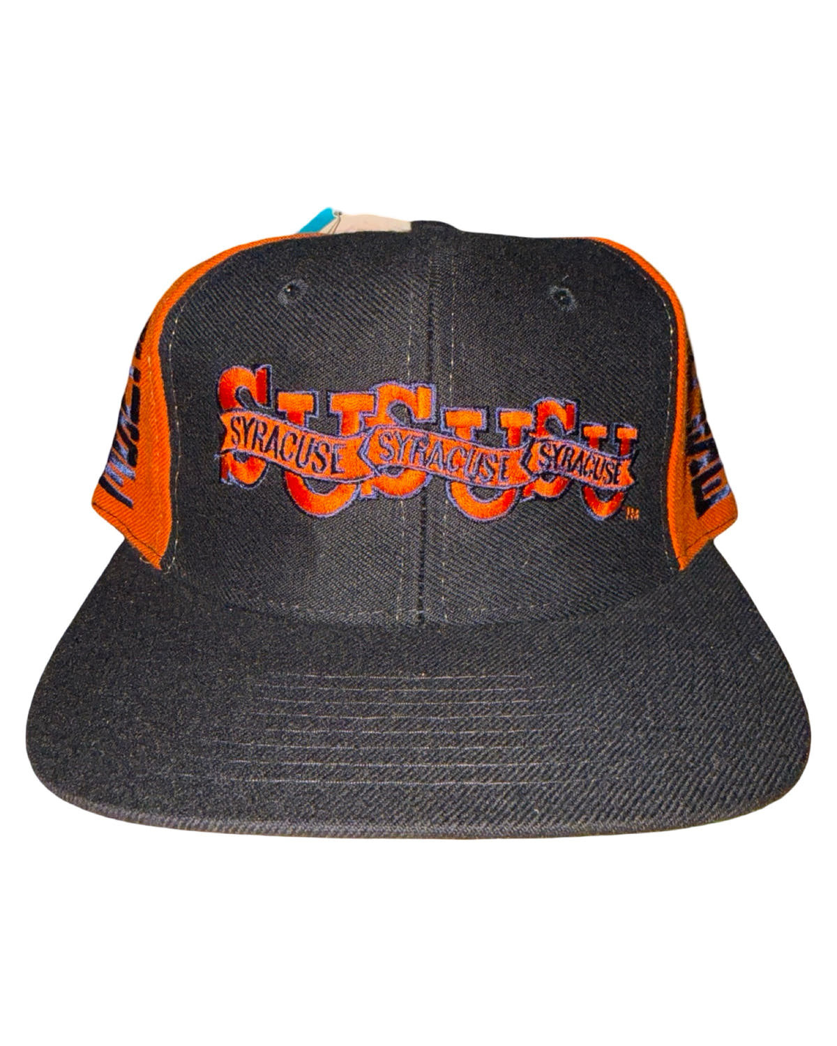 Vintage 90s Syracuse Orange Men Wool Snapback Hat 3rdStrike
